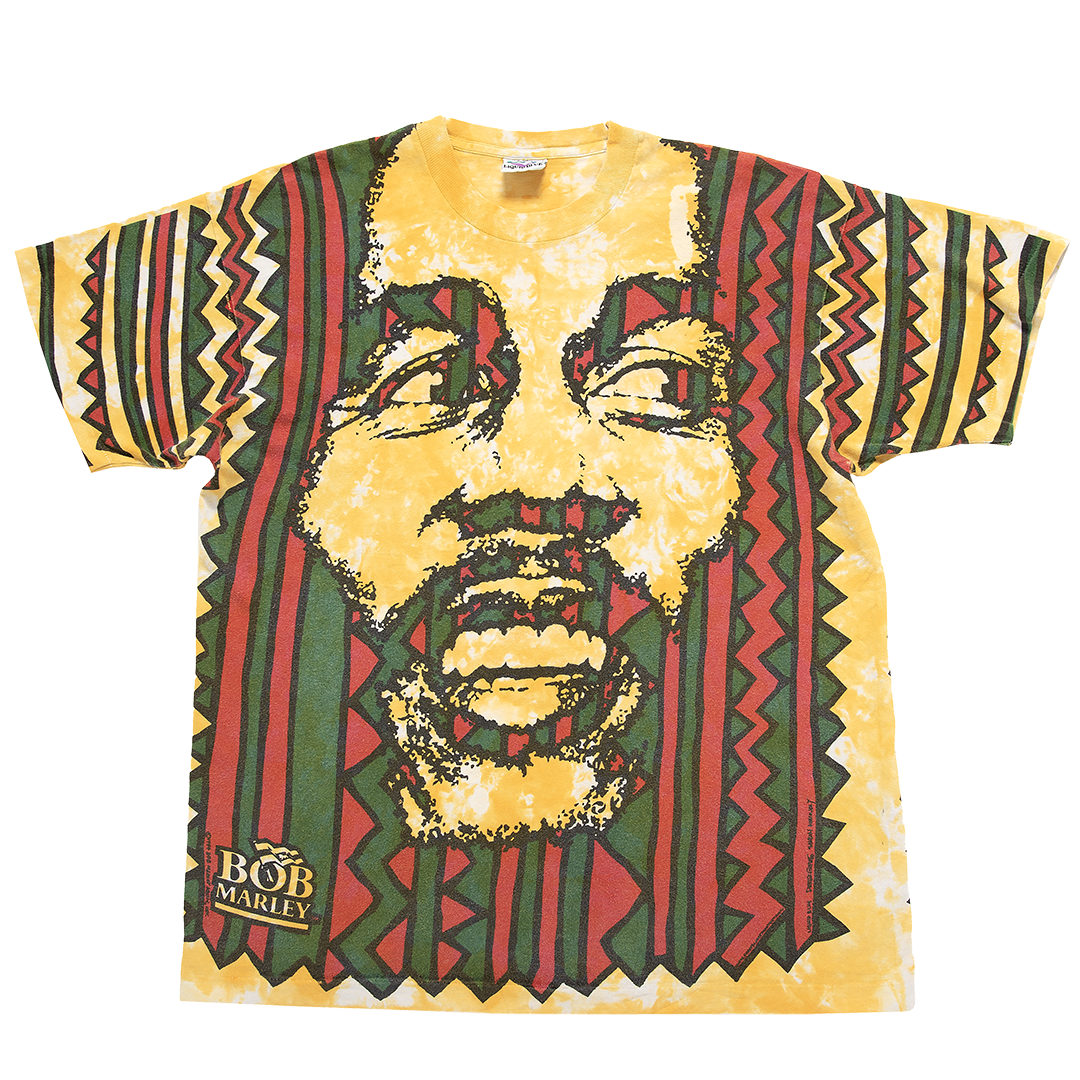 Bob Marley Liquid Blue AOP T