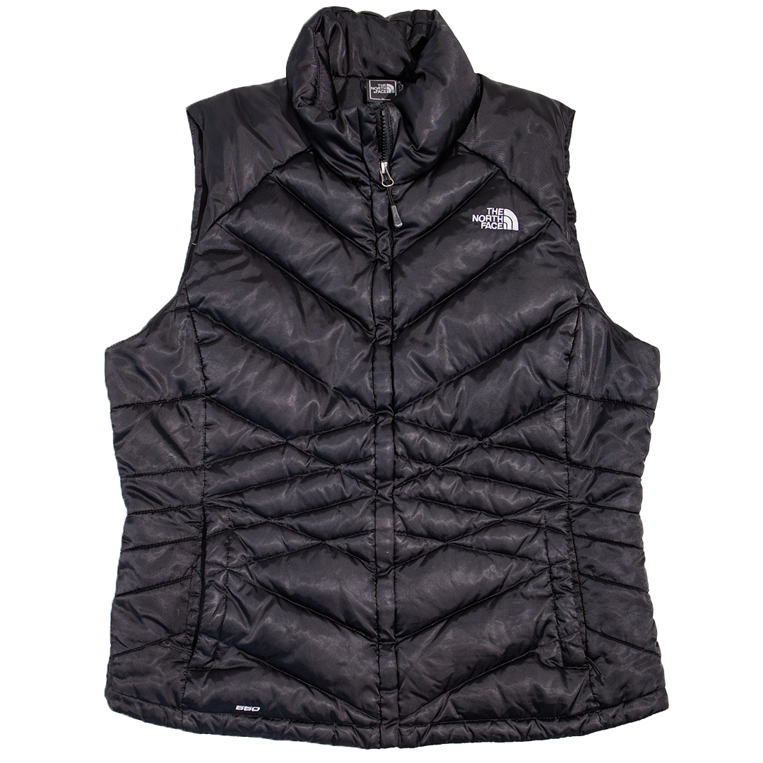 2000s North Face Zip-Up Black Puffer Vest – MNTGE